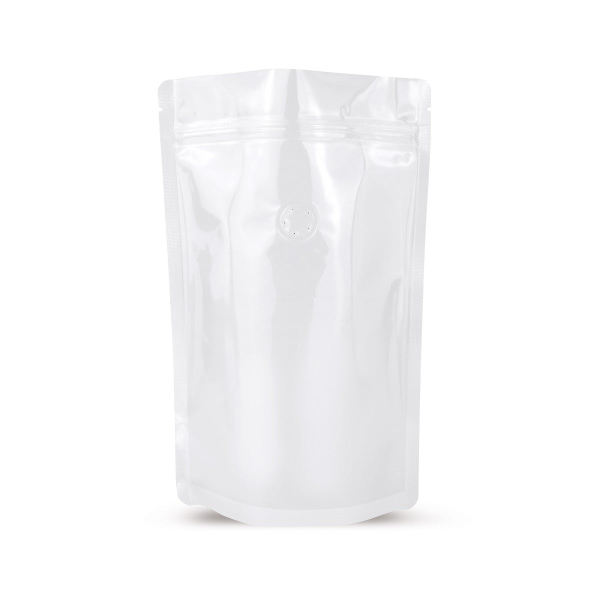 Stazakken wit met aroma-beschermventiel — Vooraanzicht van de zak met aromaventiel, aromabescherming van Elke Plastic