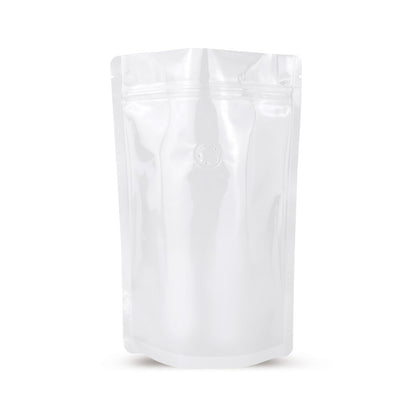 Stazakken wit met aroma-beschermventiel — Vooraanzicht van de zak met aromaventiel, aromabescherming van Elke Plastic