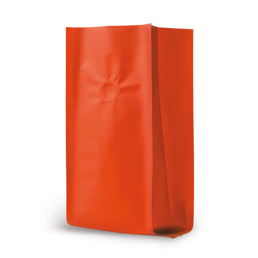 Koffiezakken rood — Detailweergave van het materiaal en de verwerkingskwaliteit