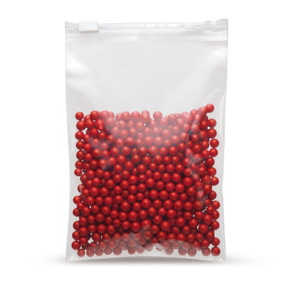 LDPE zakken met schuifsluiting 60 - 70 µm — Detailweergave van het LDPE-materiaal en de foliedikte