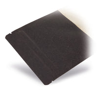 Stazakken kraftpapier met kijkvenster zwart — Detailweergave van het transparante kijkvenster voor productpresentatie
