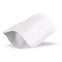 Stazakken wit — Materiaaldetail met focus op foliedikte en verwerkingskwaliteit